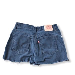 Levi's 550 Black Jean Shorts